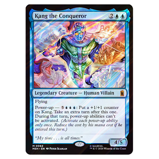 Kang the Conqueror 0062 card from the Magic The Gathering set Marvel Super Heroes