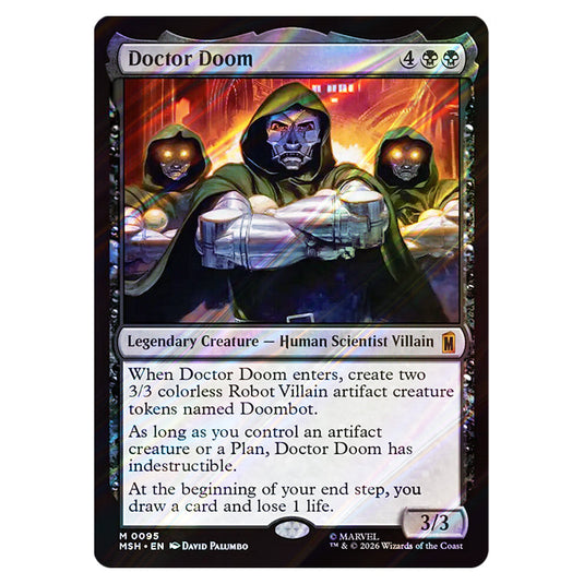 Doctor Doom 0095 card from the Magic The Gathering set Marvel Super Heroes