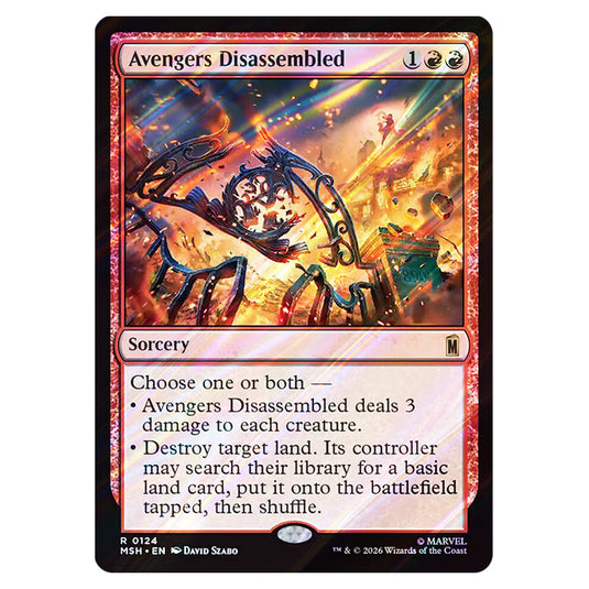 Avengers Disassembled 0124 card from the Magic The Gathering set Marvel Super Heroes
