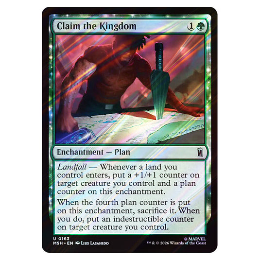 Claim the Kingdom 0163 card from the Magic The Gathering set Marvel Super Heroes