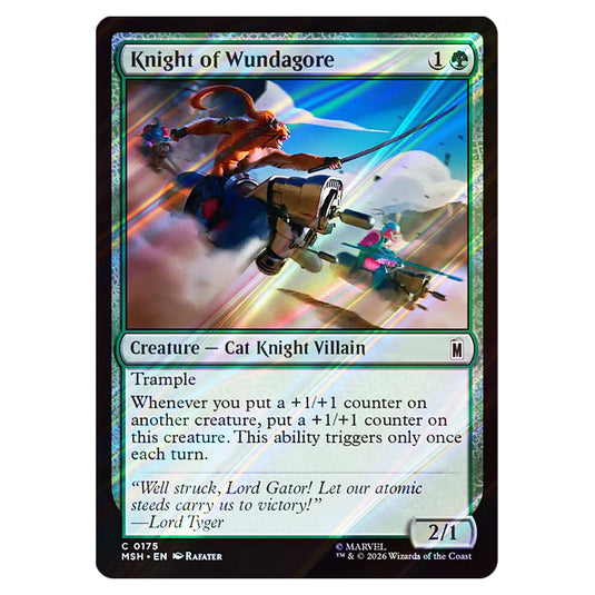 Knight of Wundagore 0175 card from the Magic The Gathering set Marvel Super Heroes