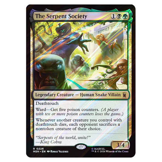 The Serpent Society 0226 card from the Magic The Gathering set Marvel Super Heroes