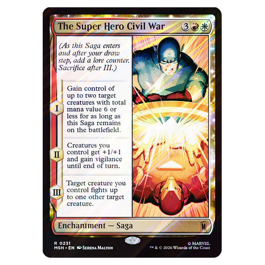 The Super Hero Civil War 0231 card from the Magic The Gathering set Marvel Super Heroes