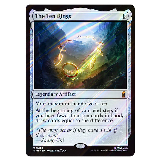 The Ten Rings 0251 card from the Magic The Gathering set Marvel Super Heroes