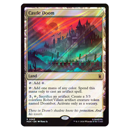 Castle Doom 0263 card from the Magic The Gathering set Marvel Super Heroes