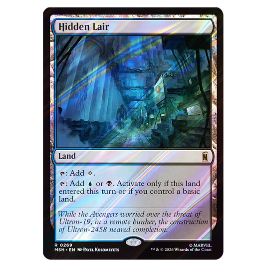 Hidden Lair 0269 card from the Magic The Gathering set Marvel Super Heroes