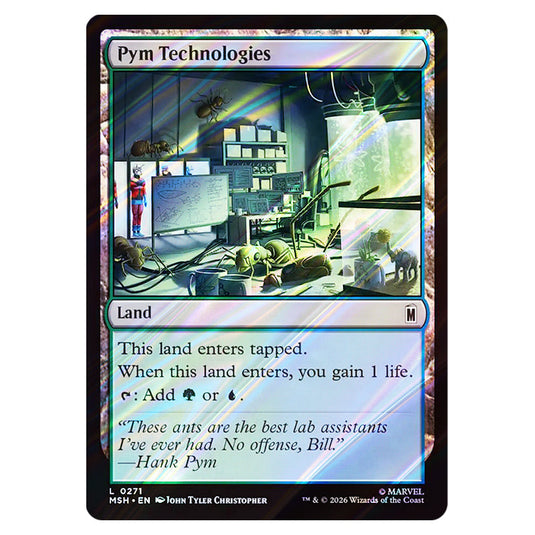 Pym Technologies 0271 card from the Magic The Gathering set Marvel Super Heroes
