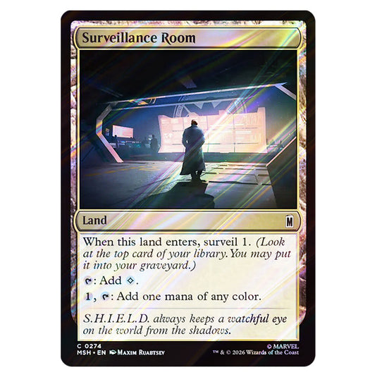 Surveillance Room 0274 card from the Magic The Gathering set Marvel Super Heroes