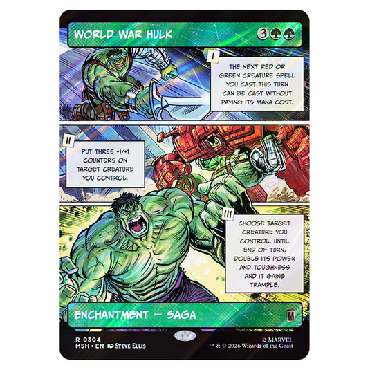 World War Hulk 0304 card from the Magic The Gathering set Marvel Super Heroes