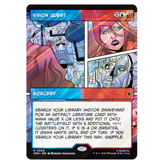 Vision Quest 0309 card from the Magic The Gathering set Marvel Super Heroes