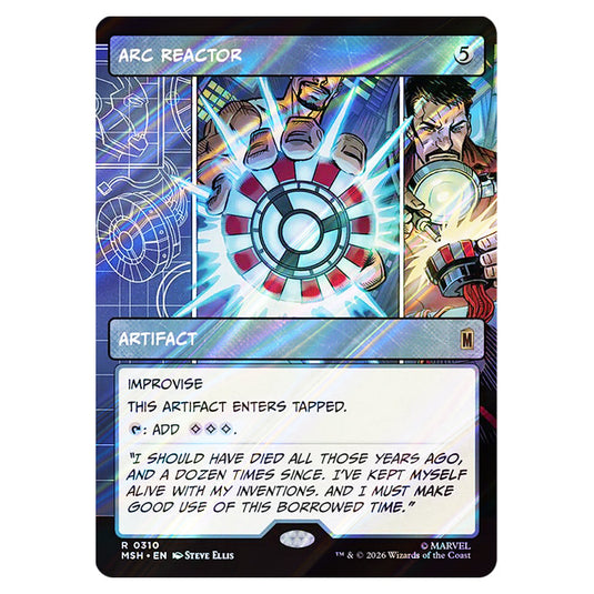 Arc Reactor 0310 card from the Magic The Gathering set Marvel Super Heroes