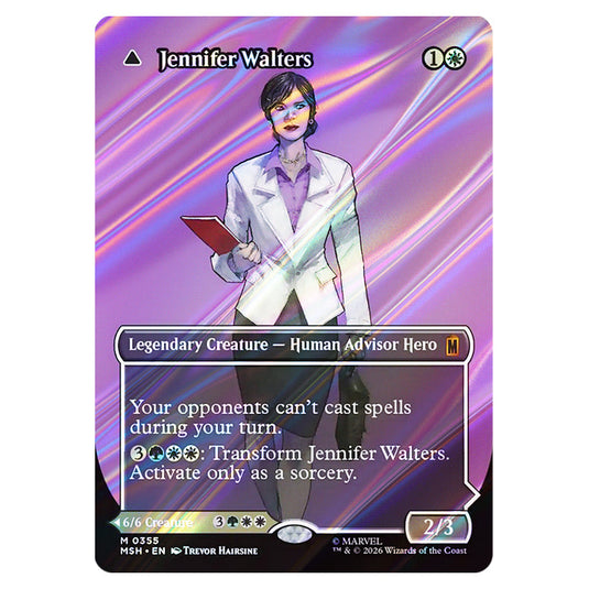 Jennifer Walters // The Sensational She-Hulk 0355 card from the Magic The Gathering set Marvel Super Heroes