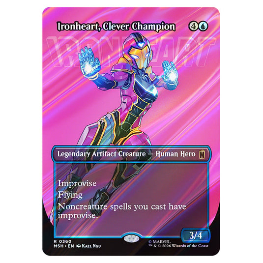 Ironheart, Clever Champion 0360 card from the Magic The Gathering set Marvel Super Heroes