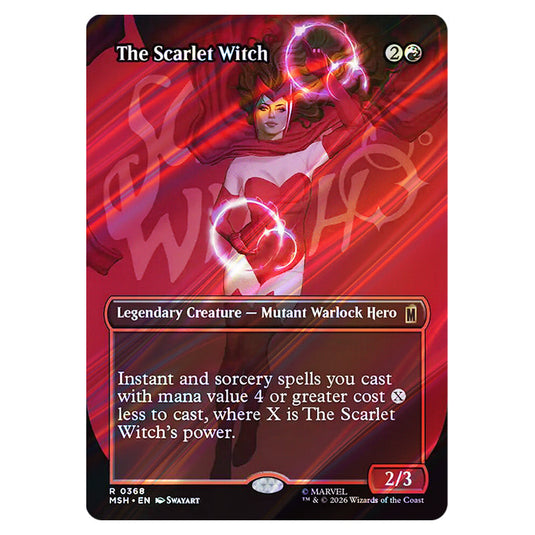 The Scarlet Witch 0368 card from the Magic The Gathering set Marvel Super Heroes