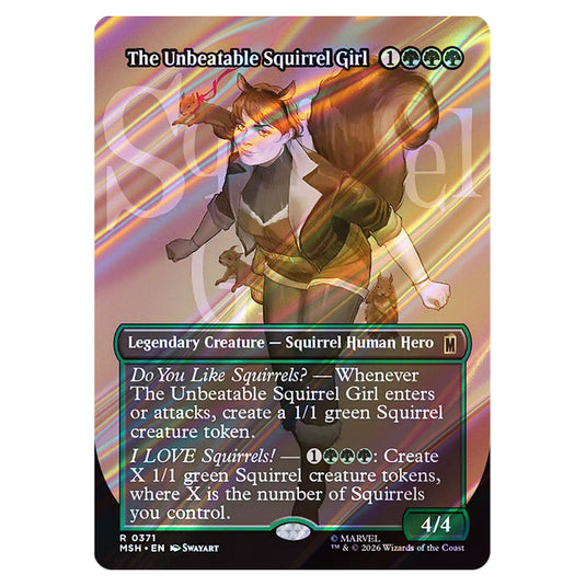 The Unbeatable Squirrel Girl 0371 card from the Magic The Gathering set Marvel Super Heroes