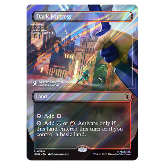 Dark Fortress 0380 card from the Magic The Gathering set Marvel Super Heroes