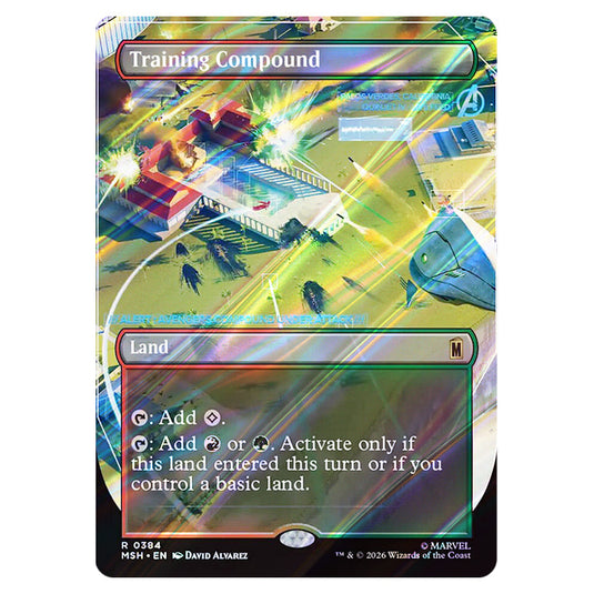 Training Compound 0384 card from the Magic The Gathering set Marvel Super Heroes