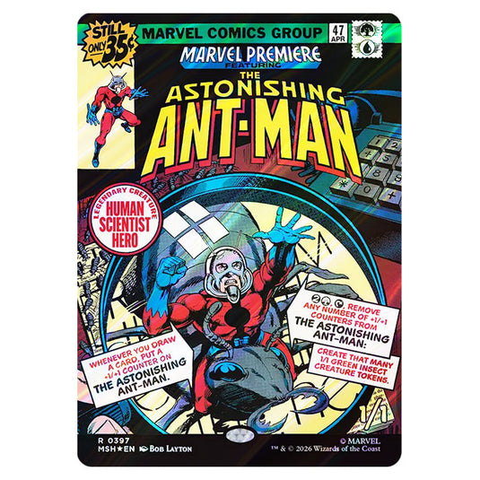 The Astonishing Ant-Man 0397 card from the Magic The Gathering set Marvel Super Heroes