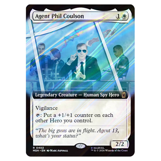 Agent Phil Coulson 0402 card from the Magic The Gathering set Marvel Super Heroes