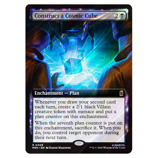 Construct a Cosmic Cube 0406 card from the Magic The Gathering set Marvel Super Heroes