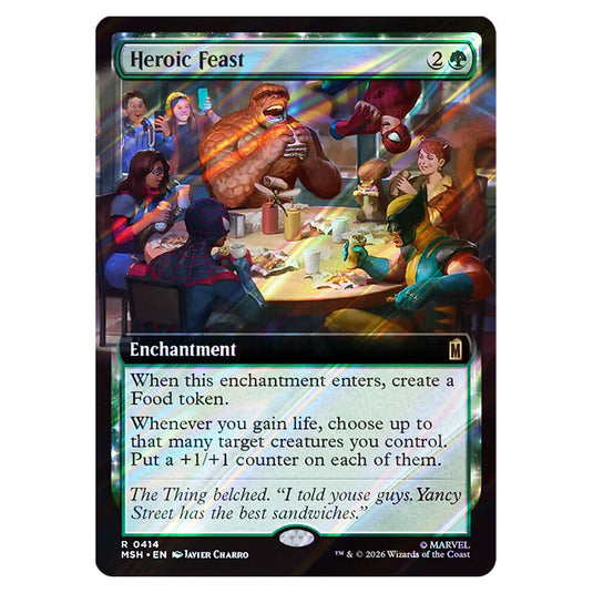Heroic Feast 0414 card from the Magic The Gathering set Marvel Super Heroes