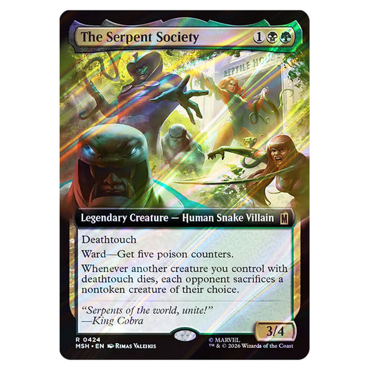 The Serpent Society 0424 card from the Magic The Gathering set Marvel Super Heroes