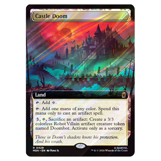 Castle Doom 0429 card from the Magic The Gathering set Marvel Super Heroes