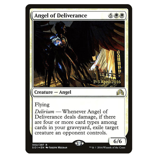Angel of Deliverance 2s card from the Magic The Gathering set Shadows Over Innistrad Promos
