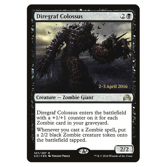 Diregraf Colossus 107s card from the Magic The Gathering set Shadows Over Innistrad Promos
