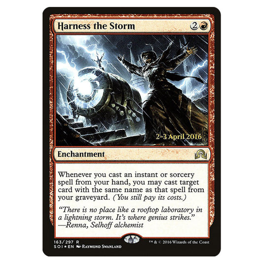 Harness the Storm 163s card from the Magic The Gathering set Shadows Over Innistrad Promos