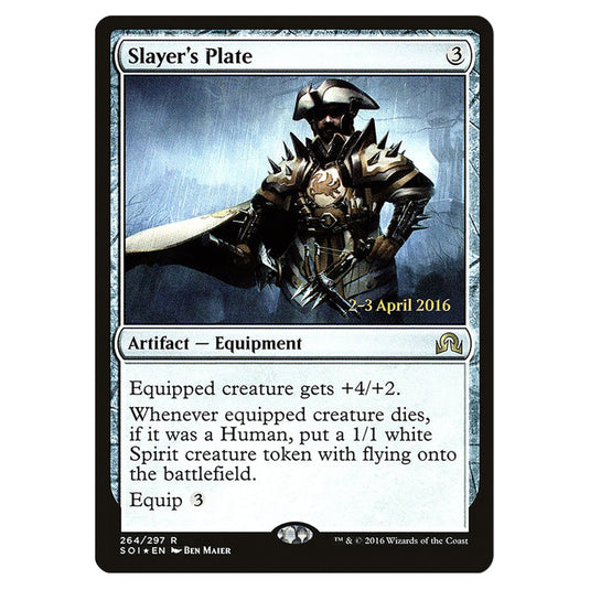 Slayer's Plate 264s card from the Magic The Gathering set Shadows Over Innistrad Promos