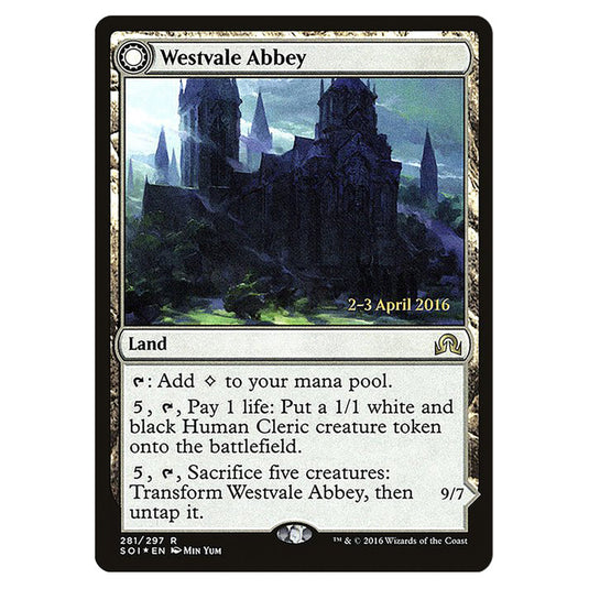 Westvale Abbey // Ormendahl, Profane Prince 281s card from the Magic The Gathering set Shadows Over Innistrad Promos