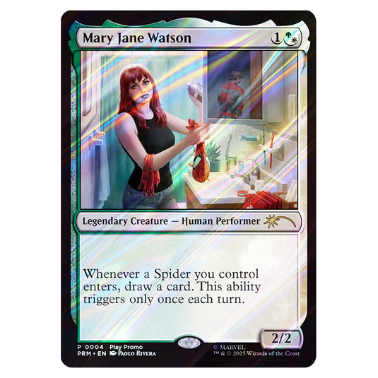 Mary Jane Watson 0004 card from the Magic The Gathering set Marvel's Spider-Man Promos
