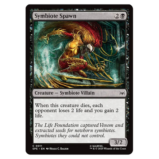 Symbiote Spawn 0011 card from the Magic The Gathering set Marvel's Spider-Man Eternal