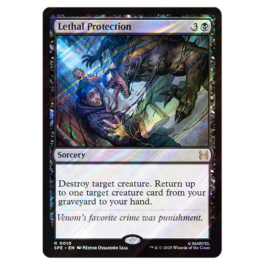 Lethal Protection 0010 card from the Magic The Gathering set Marvel's Spider-Man Eternal
