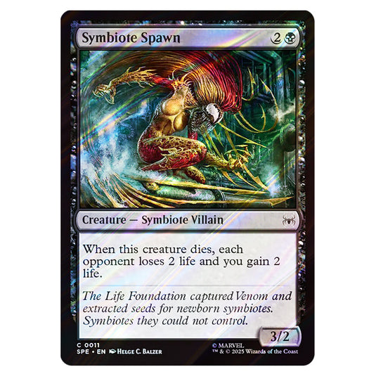 Symbiote Spawn 0011 card from the Magic The Gathering set Marvel's Spider-Man Eternal