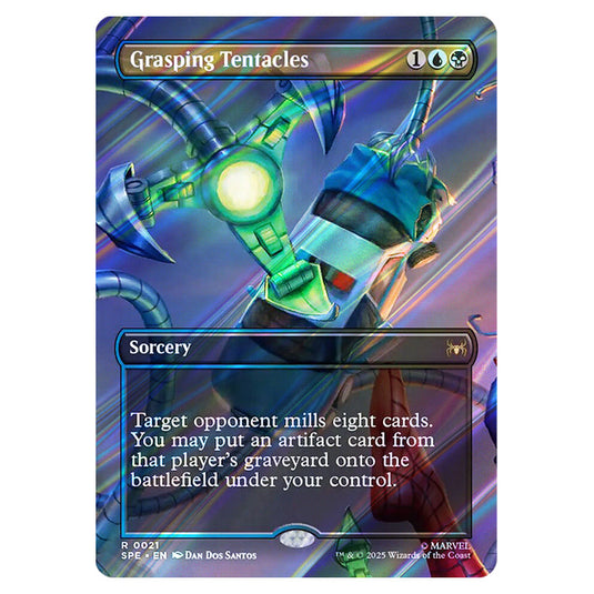 Grasping Tentacles 0021 card from the Magic The Gathering set Marvel's Spider-Man Eternal