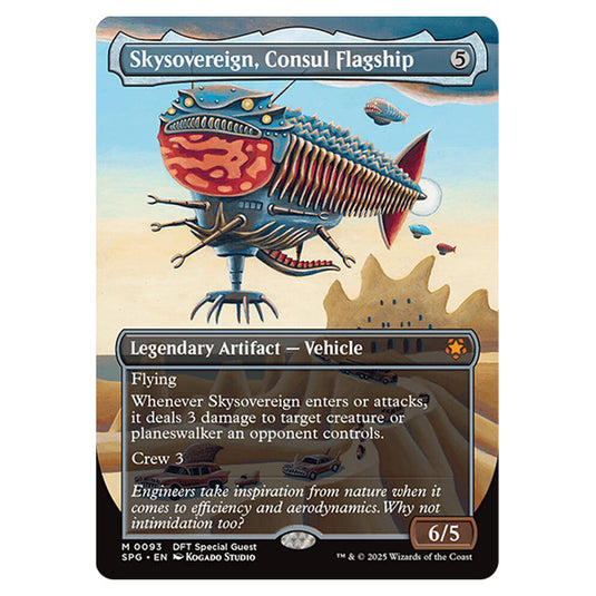 Skysovereign, Consul Flagship 0093 card from the Magic The Gathering set Aetherdrift - Special Guests