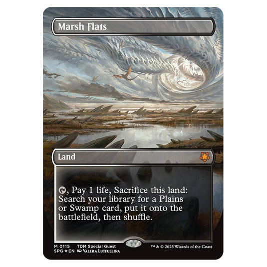 Marsh Flats 0115 card from the Magic The Gathering set Tarkir: Dragonstorm - Special Guests