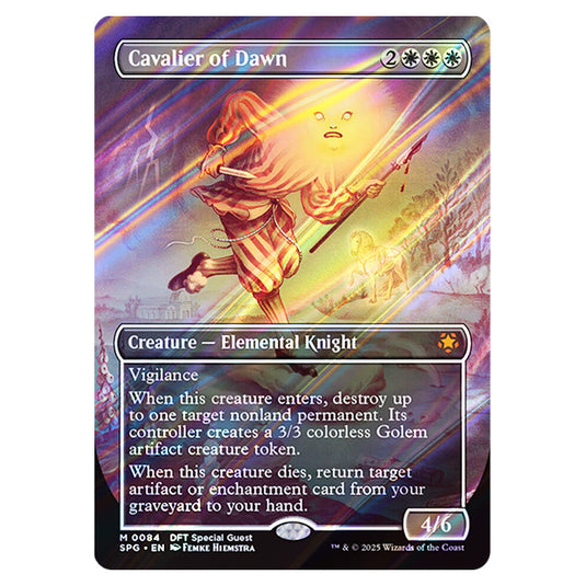 Cavalier of Dawn 0084 card from the Magic The Gathering set Aetherdrift - Special Guests