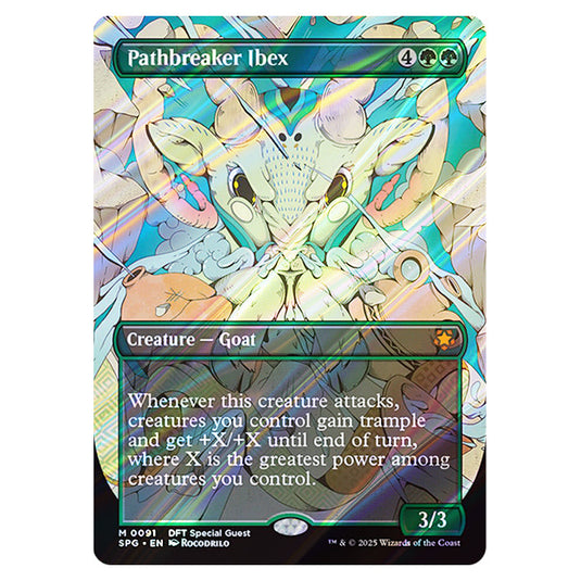 Pathbreaker Ibex 0091 card from the Magic The Gathering set Aetherdrift - Special Guests
