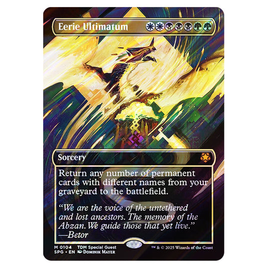 Eerie Ultimatum 0104 card from the Magic The Gathering set Tarkir: Dragonstorm - Special Guests