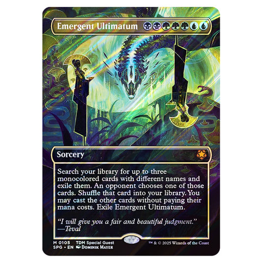 Emergent Ultimatum 0105 card from the Magic The Gathering set Tarkir: Dragonstorm - Special Guests