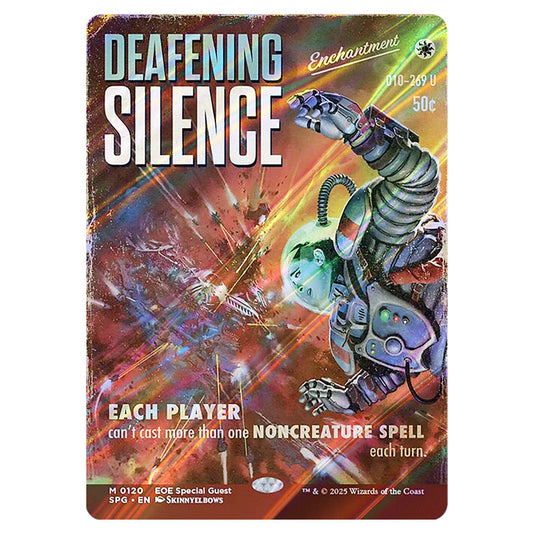 Deafening Silence 0120 card from the Magic The Gathering set Edge of Eternities - Special Guests