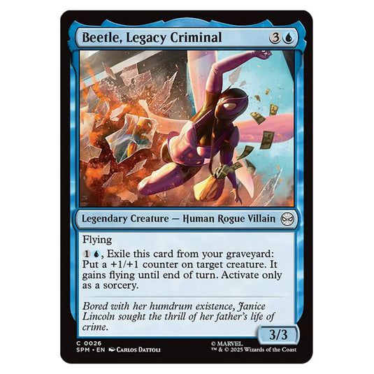 Beetle, Legacy Criminal 0026 card from the Magic The Gathering set Marvel's Spider-Man