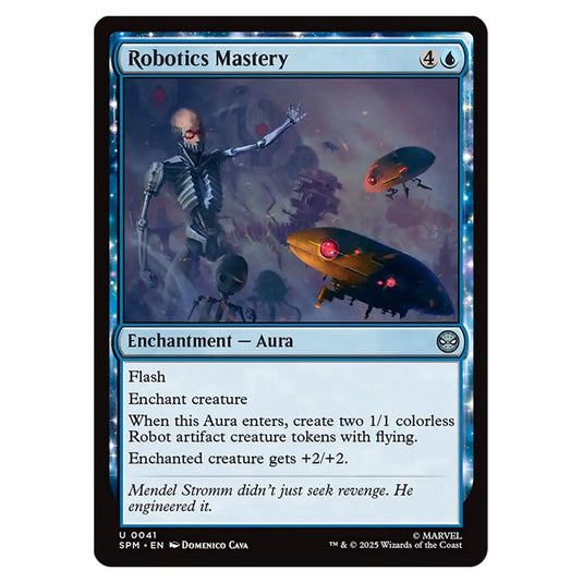 Robotics Mastery 0041 card from the Magic The Gathering set Marvel's Spider-Man