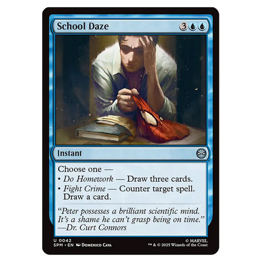 School Daze 0042 card from the Magic The Gathering set Marvel's Spider-Man