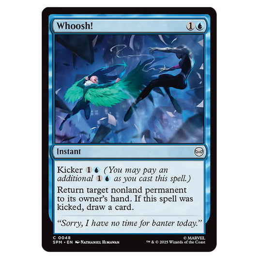 Whoosh! 0048 card from the Magic The Gathering set Marvel's Spider-Man