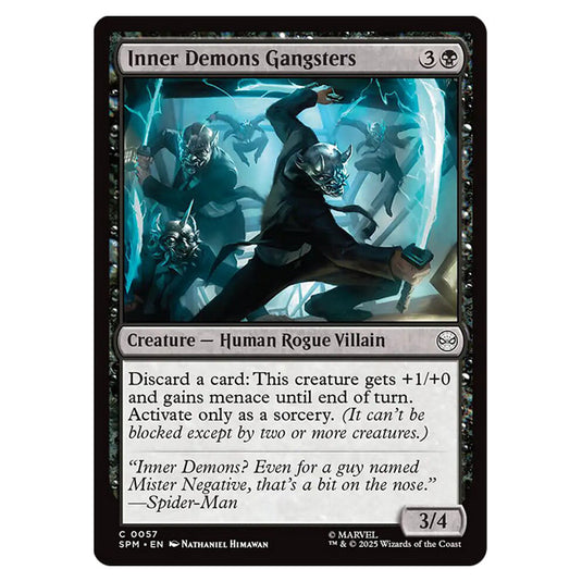Inner Demons Gangsters 0057 card from the Magic The Gathering set Marvel's Spider-Man