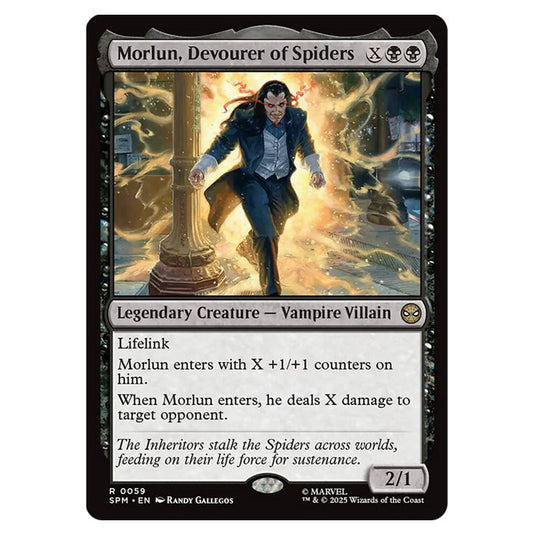 Morlun, Devourer of Spiders 0059 card from the Magic The Gathering set Marvel's Spider-Man